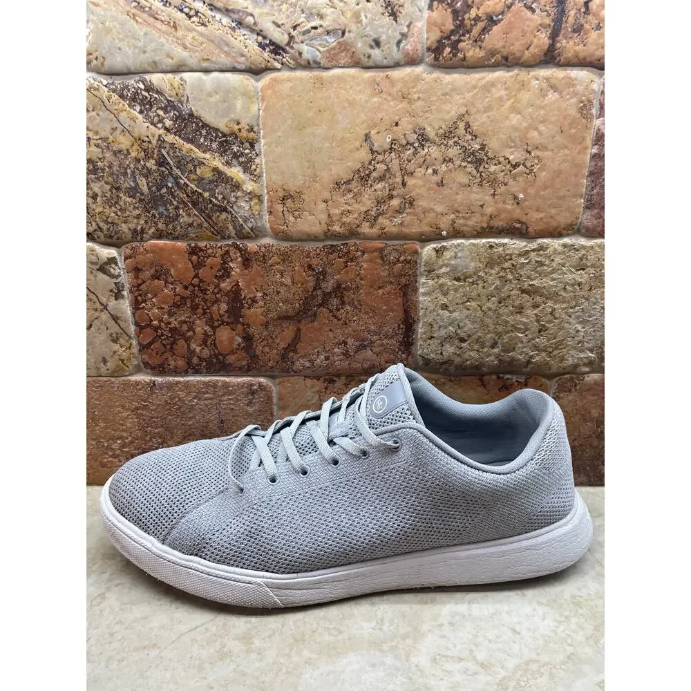 Peter Millar Sneaker Size 12 Gray Knit Lace Up Comfort Shoes Mens Lightweight